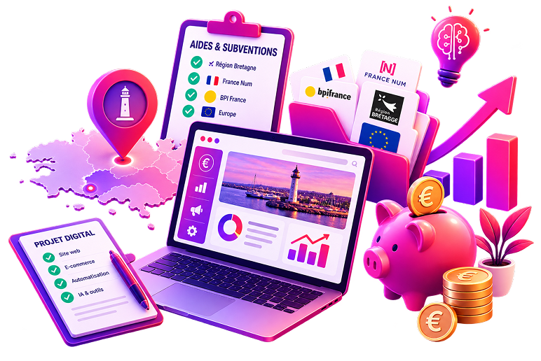 Guide des Aides Numériques pour les PME Bretonnes — Financer votre Digital depuis Lorient